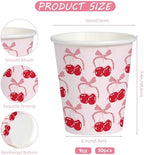 WRAPAHOLIC 9oz Pink Paper Cups - Image 2
