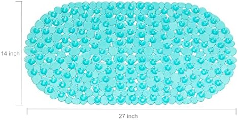 WELTRXE Pebbles Bath Mat Oval Non-Slip Bathtub Mat - Image 5