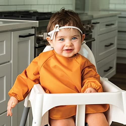 Tiny Twinkle Long Sleeve Bib for Babies & Toddlers | 2-Pack Waterproof Smock - Image 4