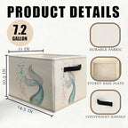 Ocean Mermaid Storage Bins Basket, Toybox - Image 6