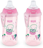 NUK Active Spill Proof Sippy Cup, 10 oz, 2 Pack, 8+ Months, Spill Proof Sippy by NUK