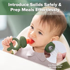 Haakaa Baby Fruit Food Feeder & Mini Freezer Nibble Tray Combo, Breastmilk - Image 2
