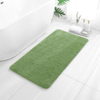 Polyester Bathroom Rug 24"x48" Hunter Green, Non-Slip Soft Bath Mat by Kildoss