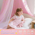 Pink Princess Bed Canopy for Girls - Image 4