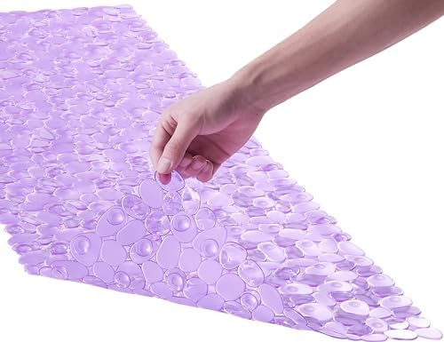 Webos Bath Shower Mat Non Slip: Extra Large Pebble Bathtub mat by Webos
