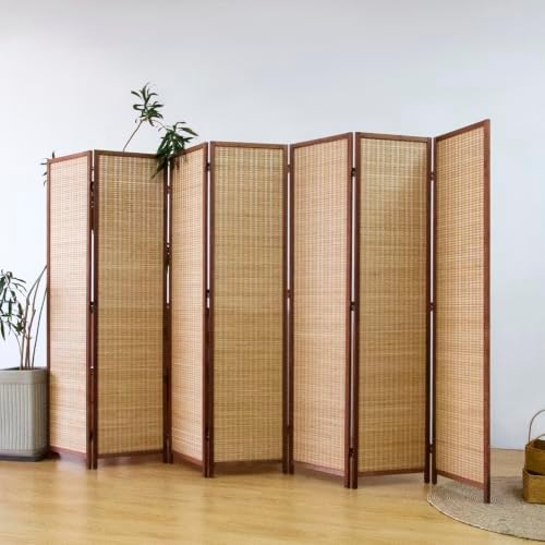 Furnnylane 7 Panel Bamboo Room Divider Screen by Furnnylane