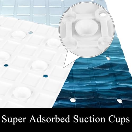Shower Mat Bathtub Mat, 26.8x15.1 inch, Non-Slip Bath Mat - Image 3