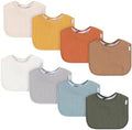 Gerber Baby Boys & Girls Muslin 8 Pack Drooling Bibs by Gerber