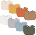 Gerber Baby Boys & Girls Muslin 8 Pack Drooling Bibs by Gerber