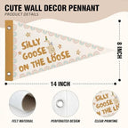 One Silly Goose Pennant Banner Flags Playroom Nursery Wall Decor - Image 6