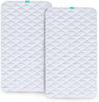 Waterproof Crib Mattress Protector 2-Pack, Non-Slip Quilted Pad - Image 2