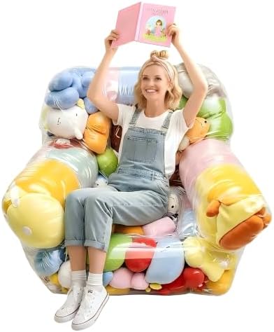NTYNTY Clear Stuffed Animal Storage Bean Bag Chair Cover by Unknown