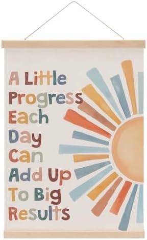 Inspirational Boho Poster Hanger, Classroom Decor Growth Mindset Wall Decor by Unknown