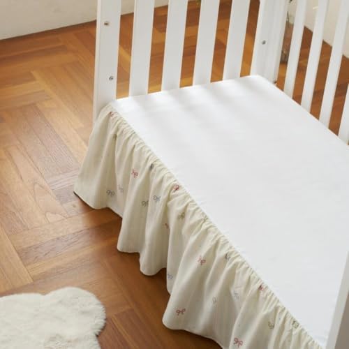Crib Skirt Dust Ruffle 14" Drop - Image 2