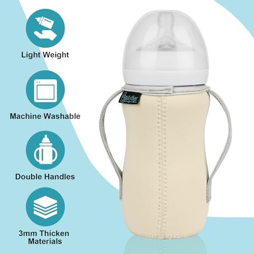 Beautyflier 2PCS Sleeve Covers for 8 oz Philips Avent Glass Natural Baby Bottle - Image 4