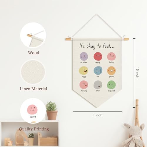 Mental Health Office Decor, It Is Okay to Feel Pennants Banners - Image 7