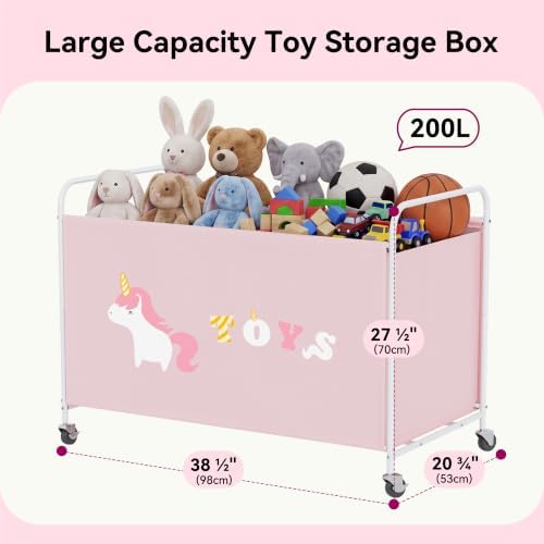 GRANNY SAYS 200L Large Toy Box for Girls, Toy Chest Storage - Image 3