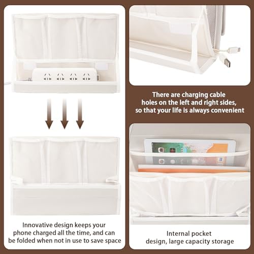 Bedside Caddy Organizer for Dorm Bed Rails - Image 6