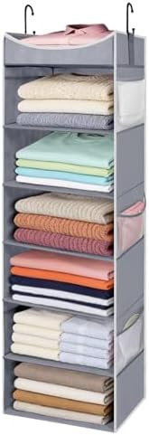 6-Shelf Hanging Closet Organizer and Storage by ROOMTALK