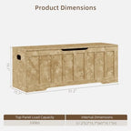 VANKILEY 51.2" Storage Chest Extra Large, Wooden Storage Bench - Image 3