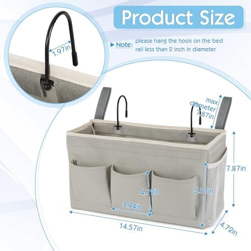 Bedside Caddy Bedside Storage Bag - Image 2