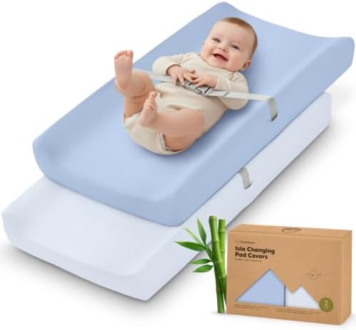 2-Pack Baby Changing Pad Cover for Girl by KeaBabies