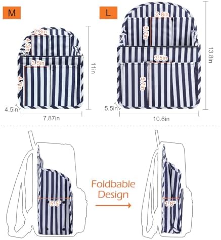 Surblue Backpack Organizer Insert Liner Hanging Travel Rucksack Purse and - Image 4