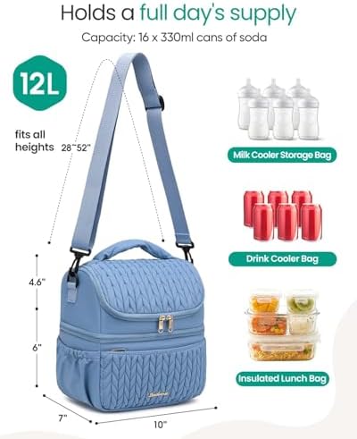 Breastmilk Cooler Bag, 12L Double Deck - Image 2