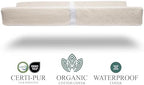 Organic Cotton Covered Contoured Baby Changing Pad | Waterproof Foam Mattress - Image 2