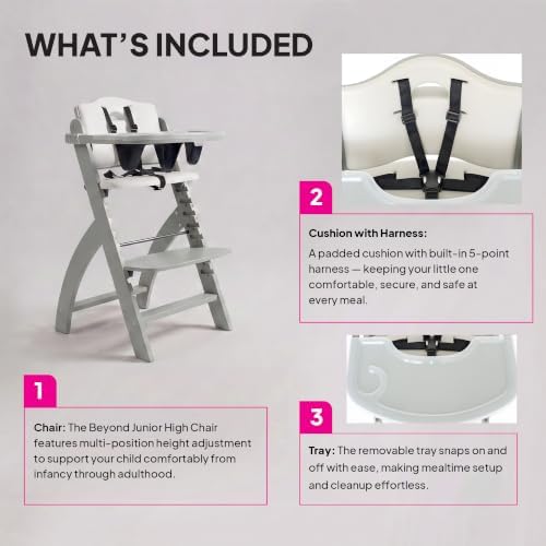 Abiie Beyond Junior Convertible Wooden High Chair - Image 3