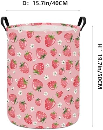 Strawberry Storage Bin Foldable Nursery Organizer Basket - Image 2