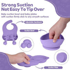 Silicone Baby Feeding Set, Miicasa Baby Led Weaning Supplies Kit - Image 2