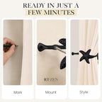 RTZEN Metal Curtain Tiebacks, Drapery Holders - Image 7