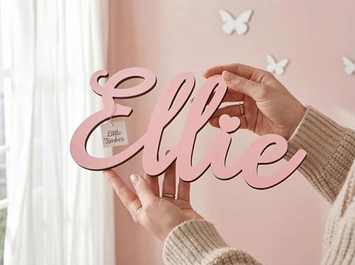 Custom Name Sign with Thematic Decorative Wall Shapes Nursery Name Sign - Image 6