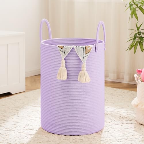 Artfeel Laundry Basket, Woven Cotton Rope Laundry Hamper, 80L by Artfeel