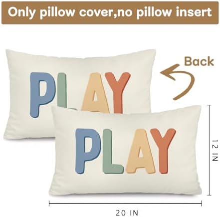 Play 12x20 Pillow Cover for Playroom Decor - Image 3