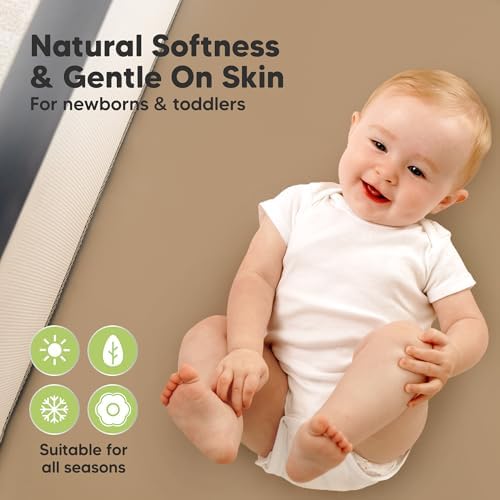 2 Pack and Play Sheets, Waterproof Mini Crib Sheet Fitted 38x26 - Image 4