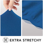PureFit Stretch Couch Covers for Sofa Large Sofa Slipcovers Classic Blue - Image 4