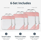 NICOSHOW Compression Packing Cubes 6 Set, Compressible Space-Saving Packing - Image 3