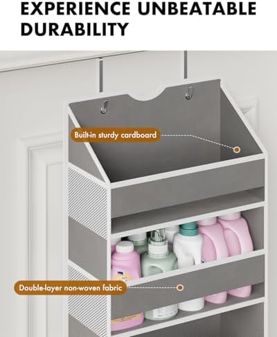 Over The Door Organizer, 6-Shelf Hanging Door Storage - Image 5