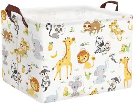 Clastyle Rectangular Baby Storage Basket Large Collapsible Kid Toy Bin Nursery by Clastyle