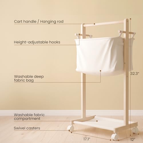 Woodtoe Baby Diaper Caddy Cart - Image 2