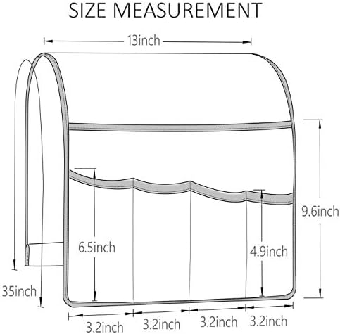 Sofa Armrest Organizer Non-Slip Arm Chair Hanging Caddy Remote Control Holder - Image 3
