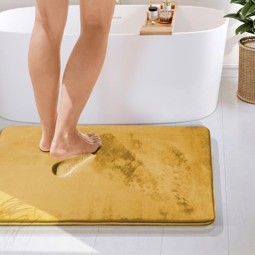 Clara Clark Bathroom Rugs, Velvet Memory Foam Bath Mat, Non-Slip Bath Rugs - Image 4