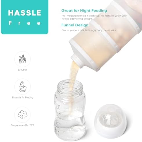 Termichy Stackable Formula Dispenser Portable: Milk Powder Container to go - Image 5