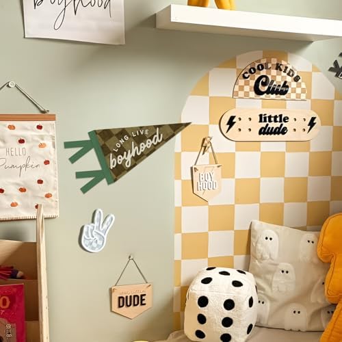Boyhood Playroom Pennant Banner Boys NurseryToddler Room Wall Decor - Image 3