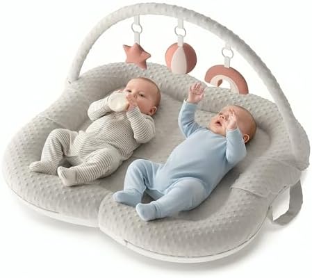 Twins Baby Play Mats for Floor Activity Gym by Wendiway