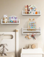 Maxpeuvon Nursery Book Shelves for Wall - Image 2