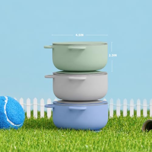 Bakpoco 2-in-1 Stainless Steel Baby Bowls, Leak-Proof Lids & Suction Silicone - Image 5