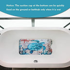 MOLFUJ Non Slip Bathtub Mat for Bathroom, 40 X 16 Inch Sea Turtle Bath Tub Mat - Image 6